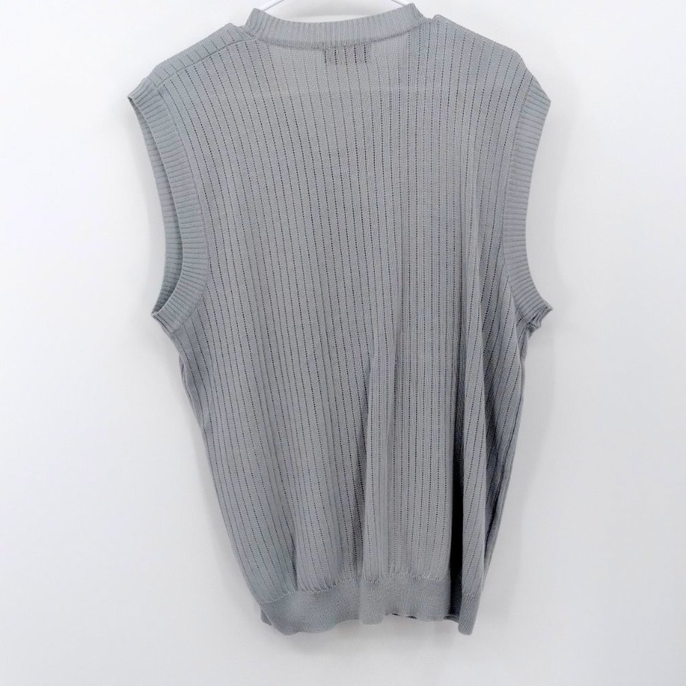 Carre Knit Sweater Vest Size L - Picture 3 of 5